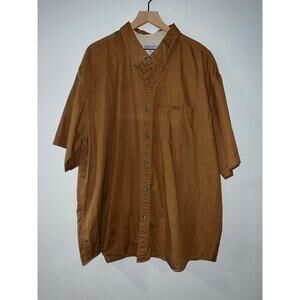 Carhartt big and tall caramel short sleeve button up size 4xl